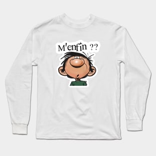 Gaston Lagaffe - M'enfin ?? Long Sleeve T-Shirt